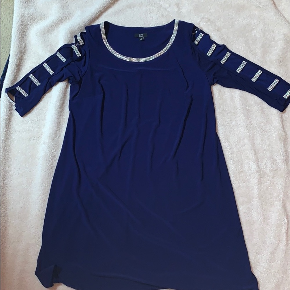 Navy blue sequin dress